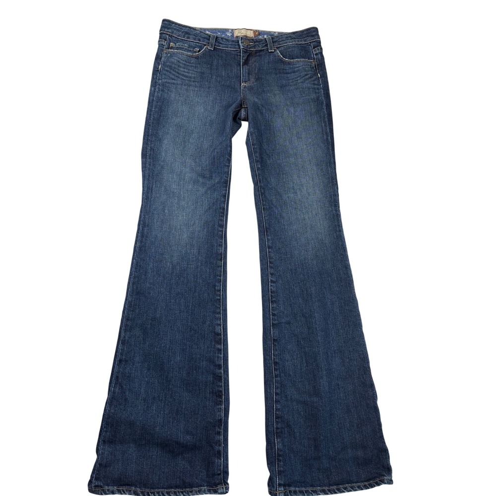 PAIGE Women's Dark Blue Flare Jeans